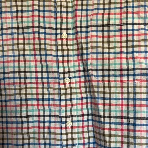 Tommy Bahama men’s white linen blend long sleeve button down shirt size large - Picture 3 of 9